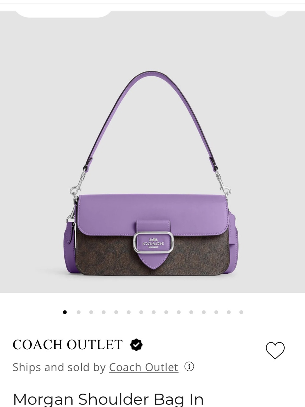 Coach Morgan Shoulder Bag In Signature Canvas